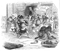 la ligue des rats, illustration Grandville