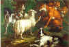 Le Loup et les brebis (J.B. Oudry)