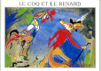 le coq et le renard, fable au dos