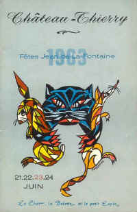 illustration de la couverture du programme des ftes J. de La Fontaine