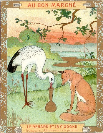 Le Renard Et La Cigogne Image Publicitaire Le Renard Et La Cigogne Image Publicitaire