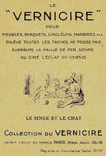Image publicitaire, la fable est �crite au verso 