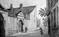 la maison au temps de La Fontaine, gravure XVIIIe