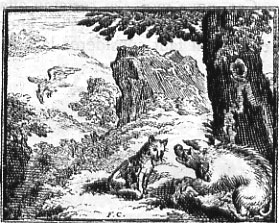 l'Aigle, la Laie et la Chatte (Chauveau)