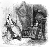 la belette entrée dans un grenier, J.J. Grandville