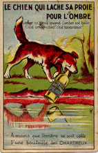 le chien qui lâche sa proie pour l'ombre