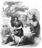 L'homme et la couleuvre : Grandville