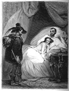 illustration Tony Johannot : Le mari, la femme et le voleur