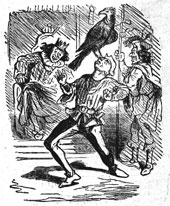 le milan, le roi et le chasseur, illstration : Cham