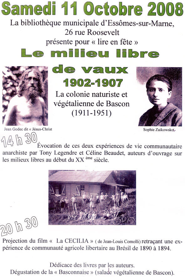 programme lire en fête à Essômes sur Marne :  milieu libre vaux